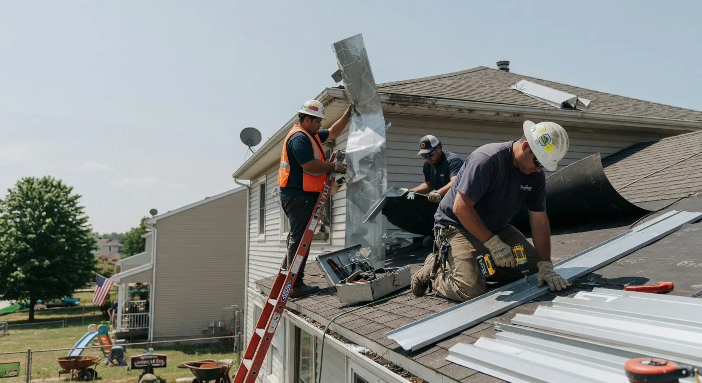 Storm Damage Metal Roof Repair in Lone Rock, IA